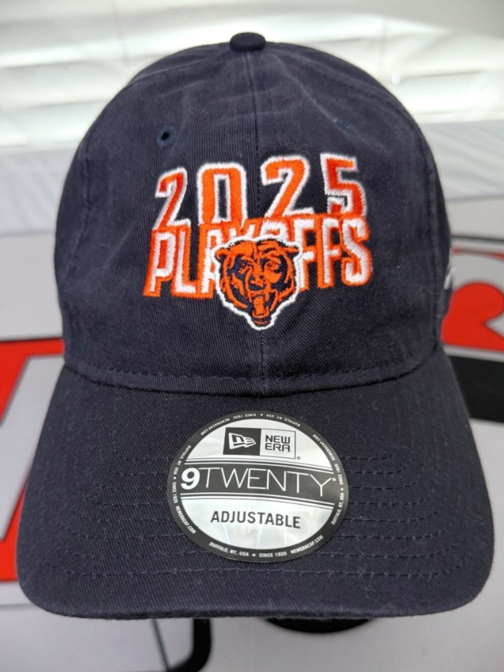 New Era 9Twenty Black Chicago Bears 2025 Playoffs Adjustable Cap